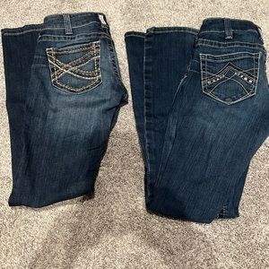 25R Ariat read denim jeans
